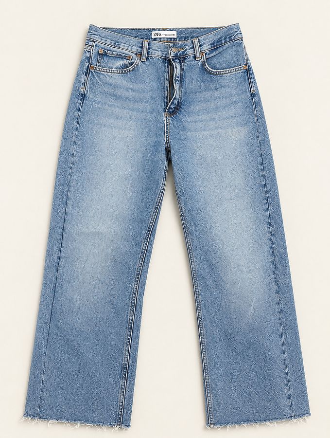 Zara Low-Rise Wide-Leg Jea