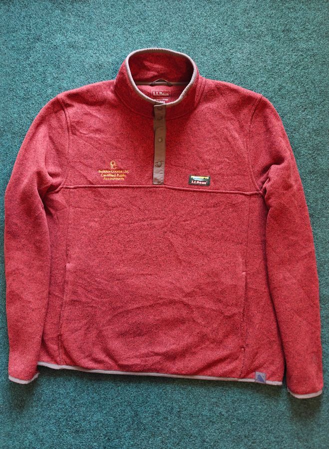 L.L.Bean  -  1/4 Snap Button Fleece Jumper