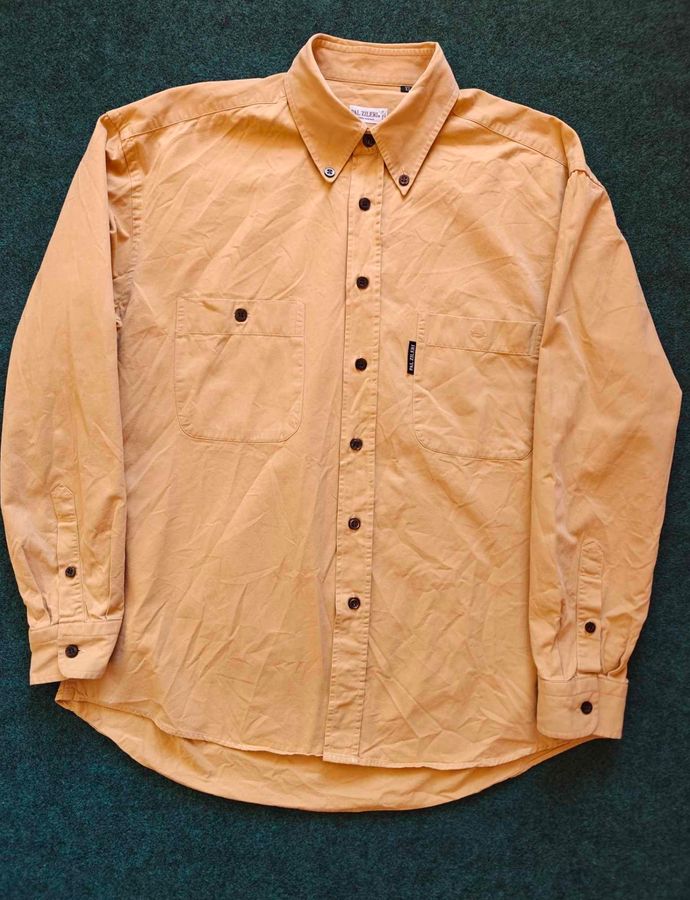 PAL ZILERI  - Men's Shirt Button-Down Mustard-Yellow