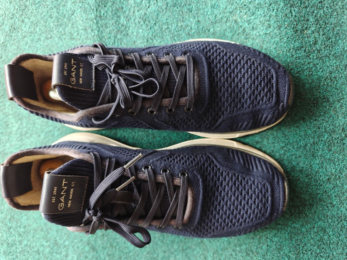Gant  -  Men's Beeker 6C Leather Low-Top Sneakers - Navy Blue