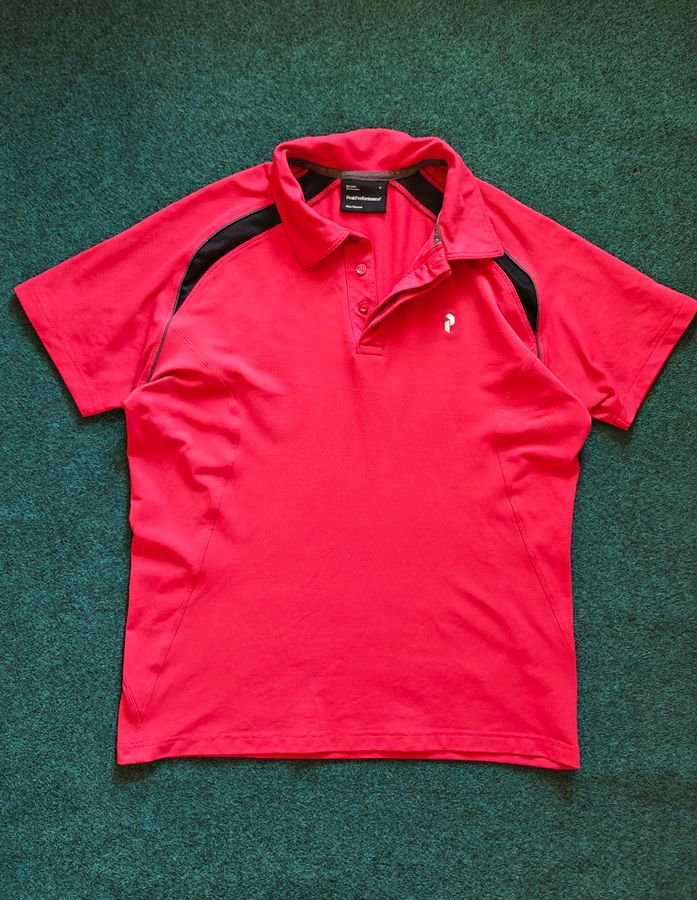 Peak Performance  -  Men's Polo Shirt Score Red