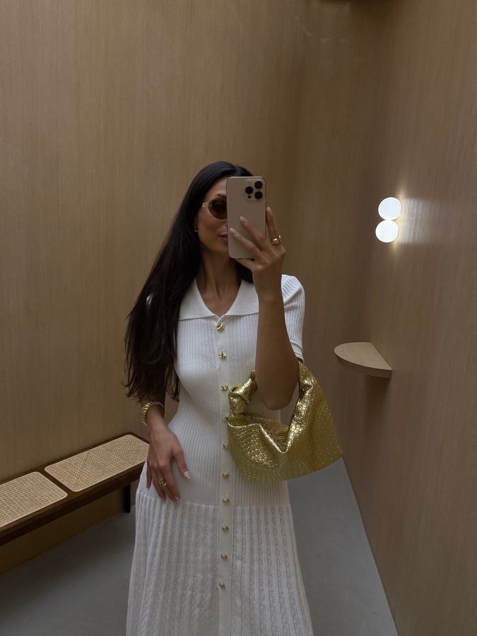 Gold handbag