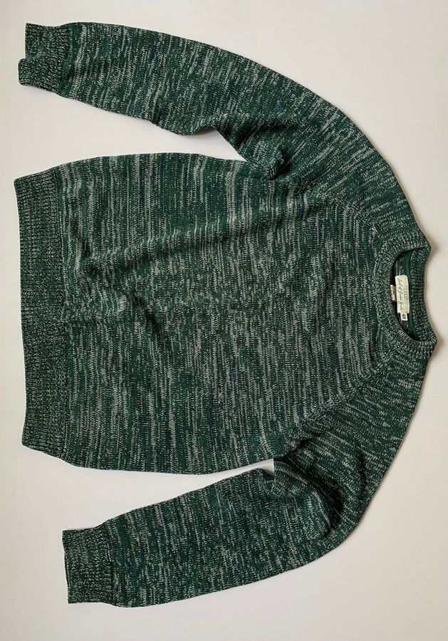 Green Marled Knit Sweater by L.O.G.G