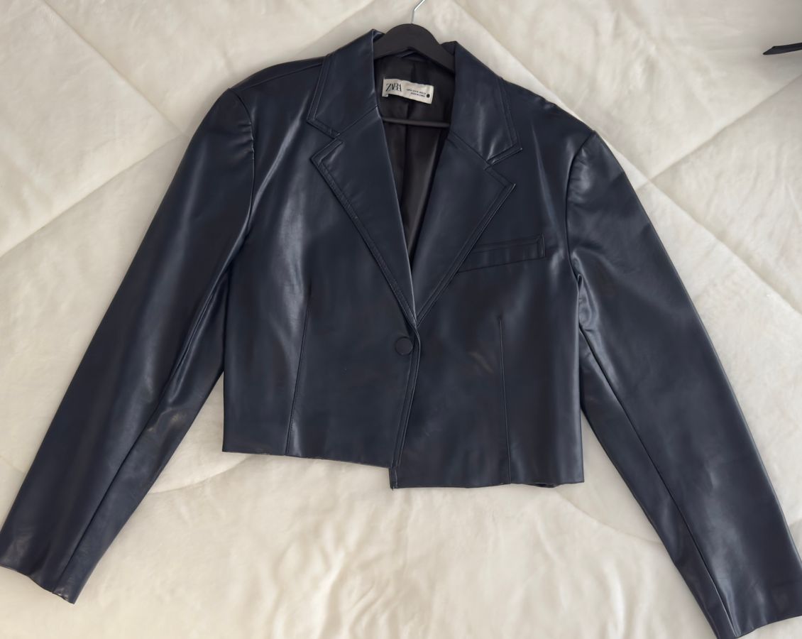 Zara faux leather jacket