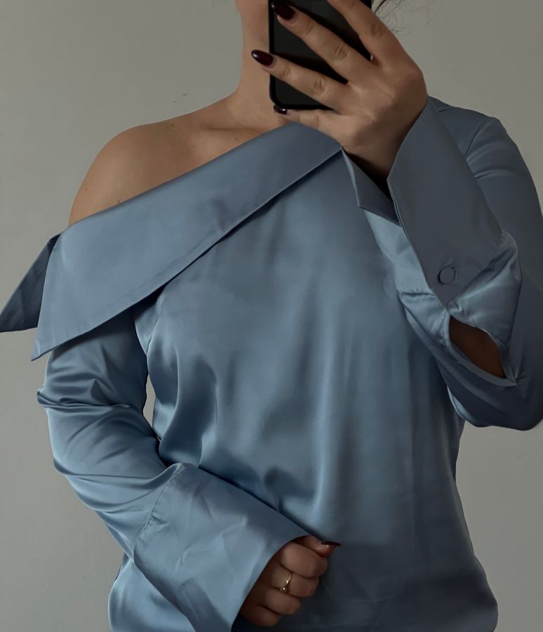 NA-KD satin blouse