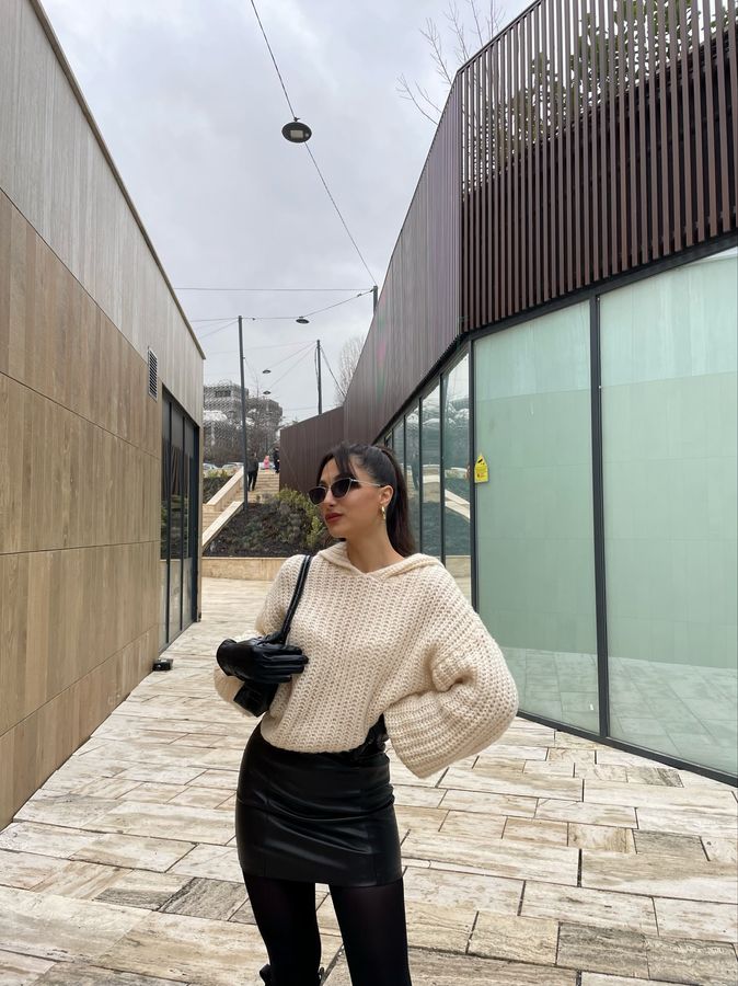 Leather SkirtBlack, winter edition 