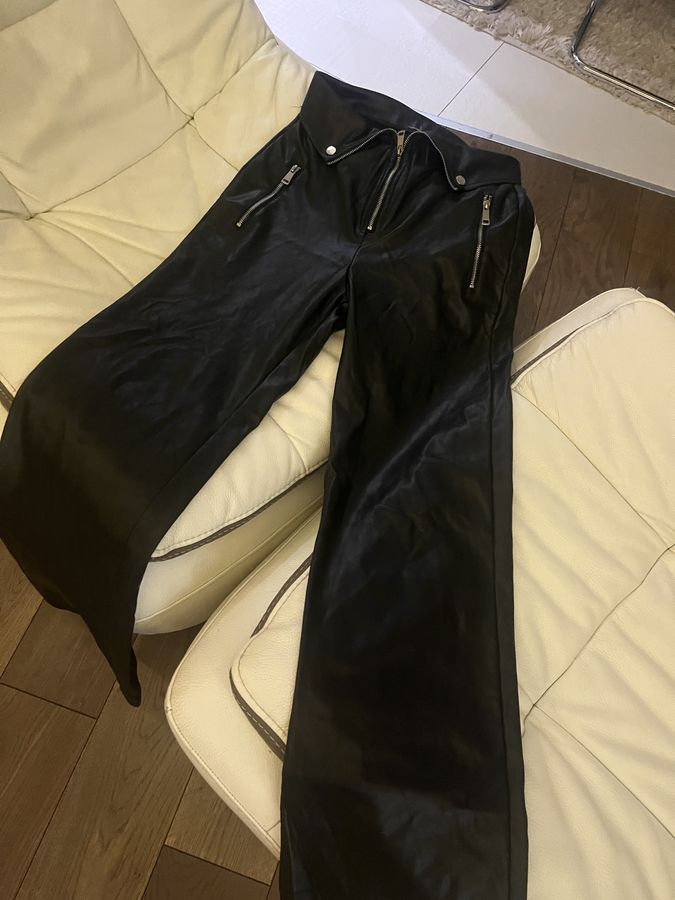     Vintage Y2K Faux Leather Flare Pants