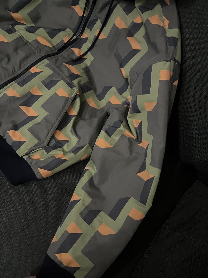 Marcelo Burlon Army Orange Hoded Jacket