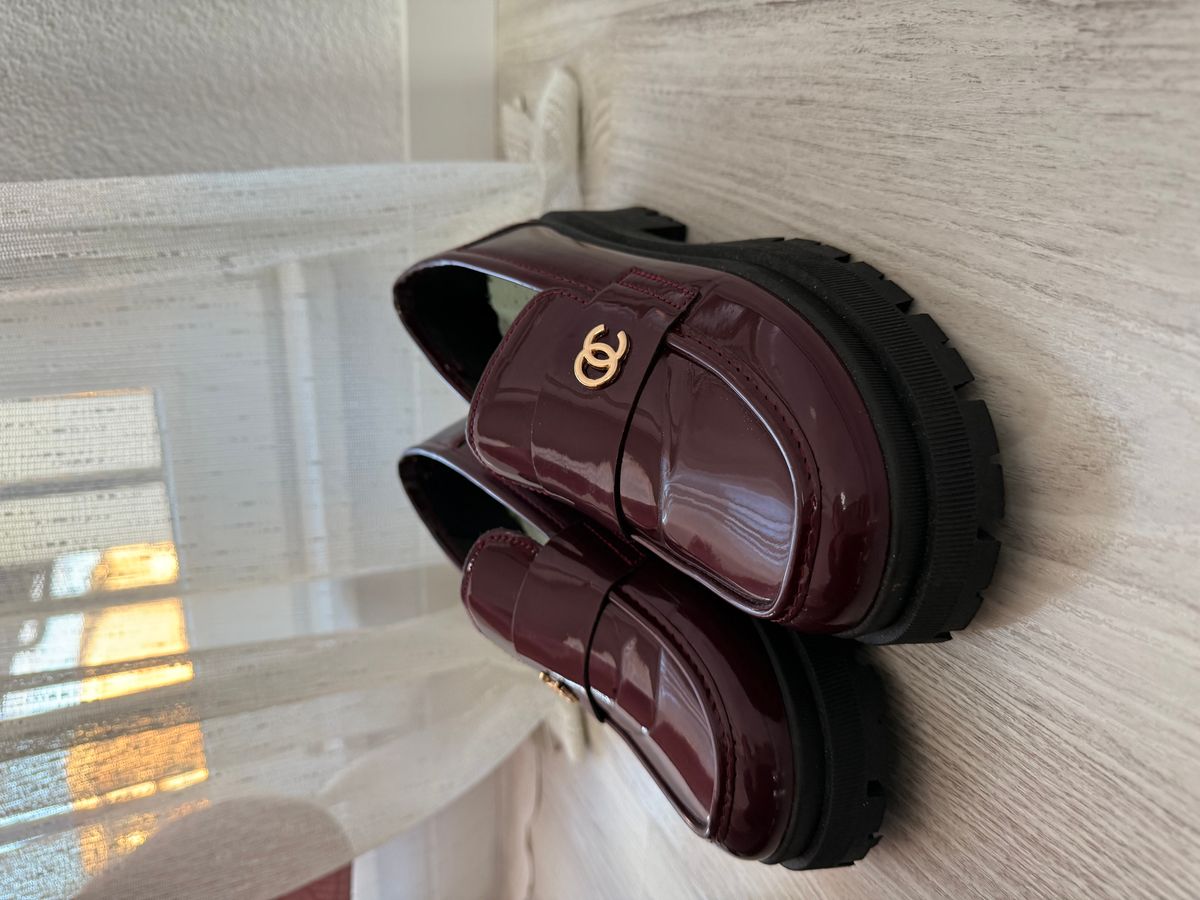 Burgundy Patent Loafers