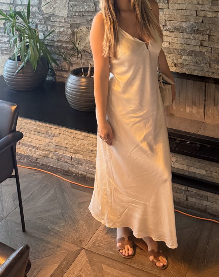 Mango white dress