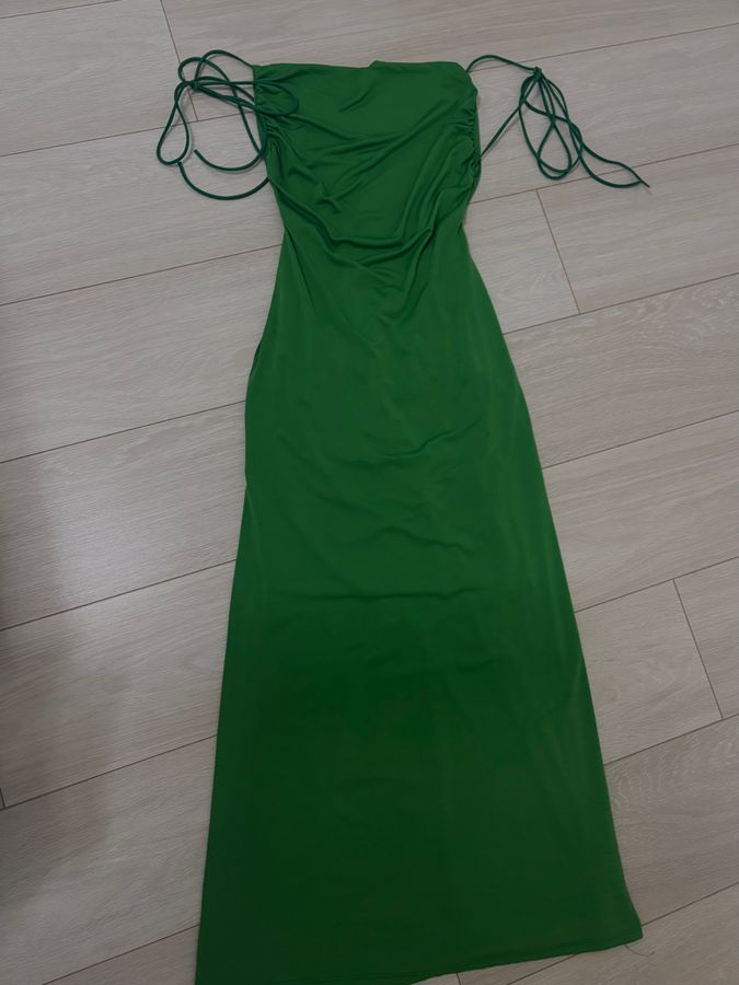 Backless Green Dress