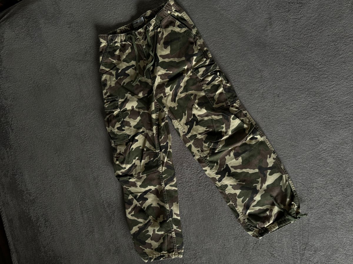 Bershka camouflage cargo pants. 