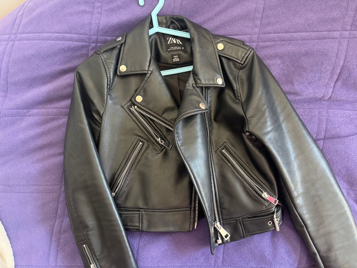 Zara leather jacket