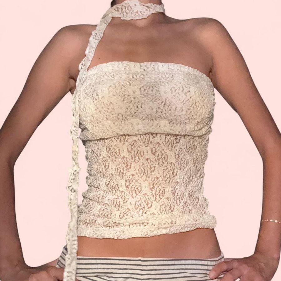 Lace crop top