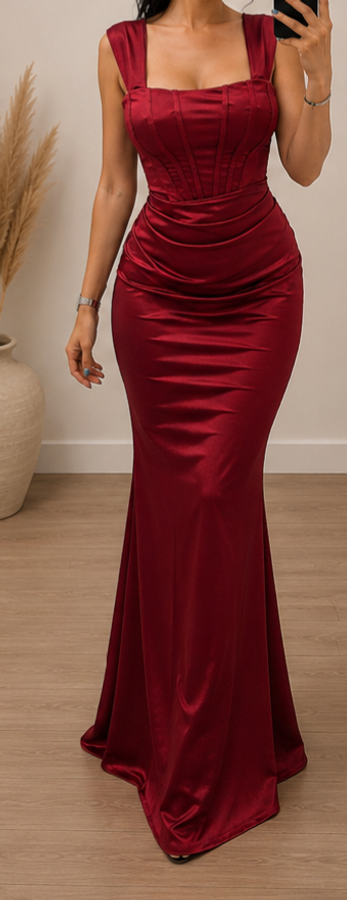 Burgundy Dress