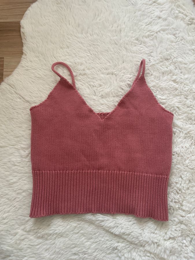  Knit Crop Top made in Italy