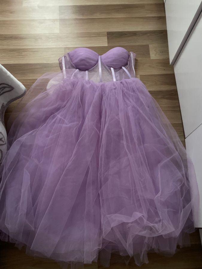 Lilac Tulle Prom & Evening Dress / Fustan Solemn Lilac