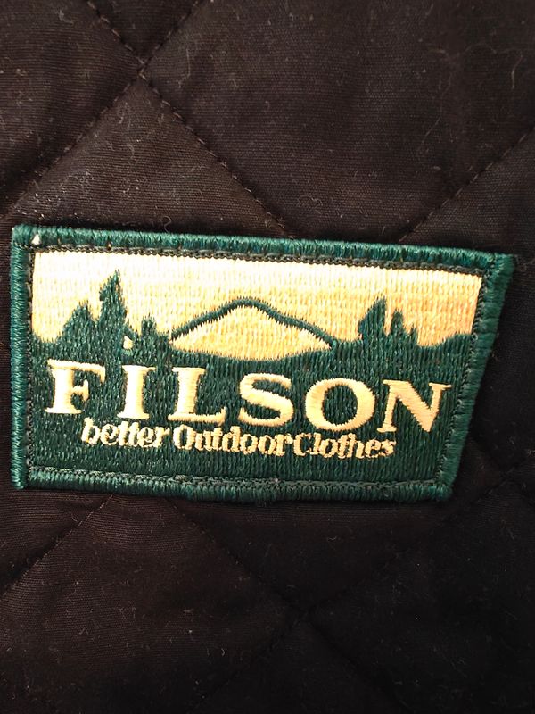 FILSON - Quilted Zipper Vest Alaska Patches 4