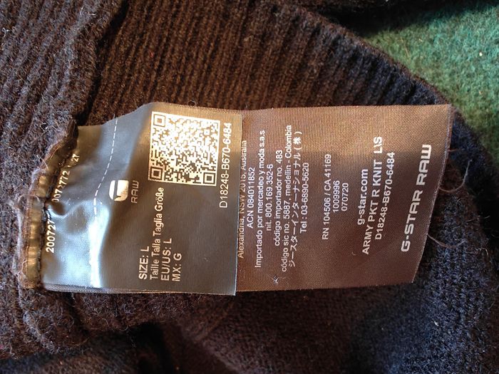 G-Star Raw  -  Army Pocket Ribbed Knit Sweater 3