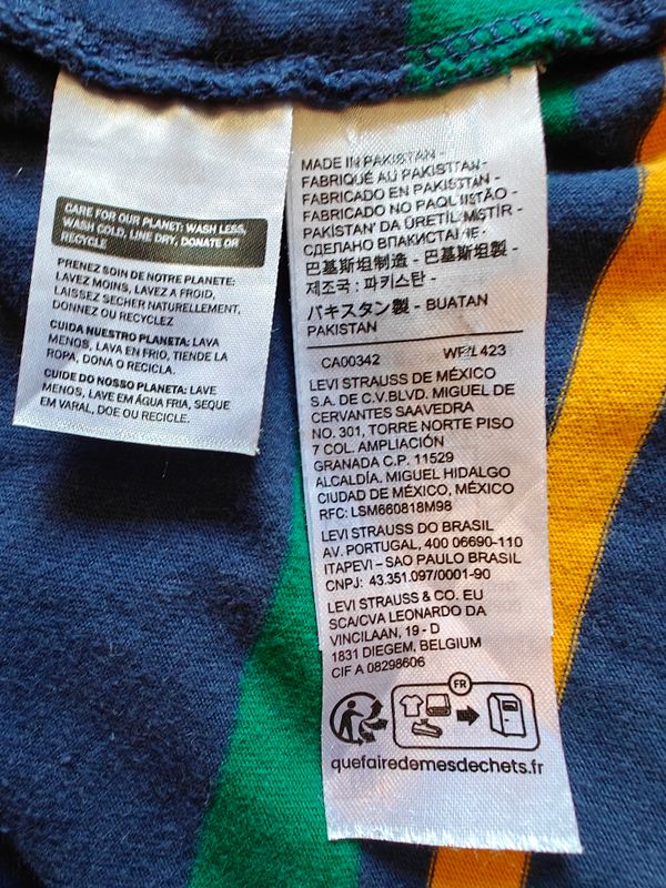 Levis  -  Chest Pocket Relaxed Fit Multi-Color T-Shirt 5