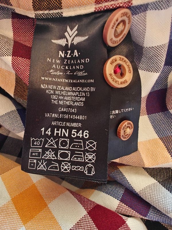 NZA New Zealand Auckland  -  Plaid Button-Down Shirt 4