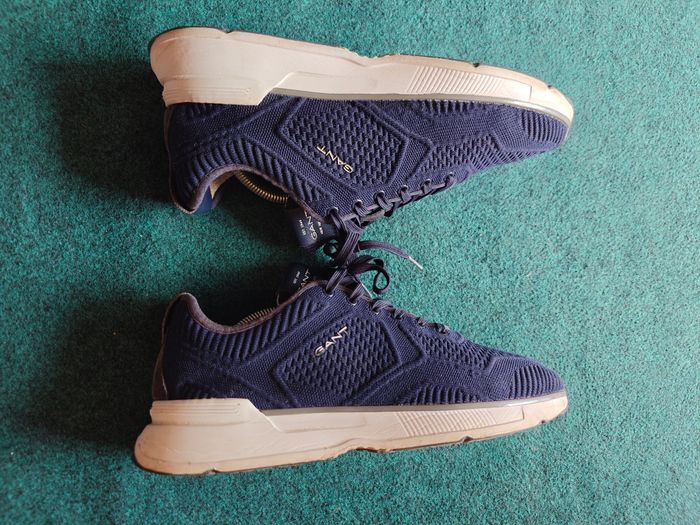 Gant  -  Men's Beeker 6C Leather Low-Top Sneakers - Navy Blue 3