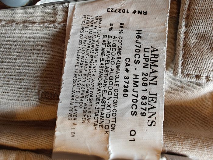 Armani Jeans  -  Men's Pants AJ Beige Cream 4