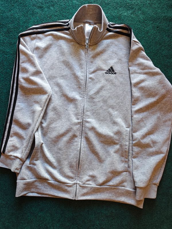 Adidas - Men's Basic 3 Stripes Fleece Track Top 1