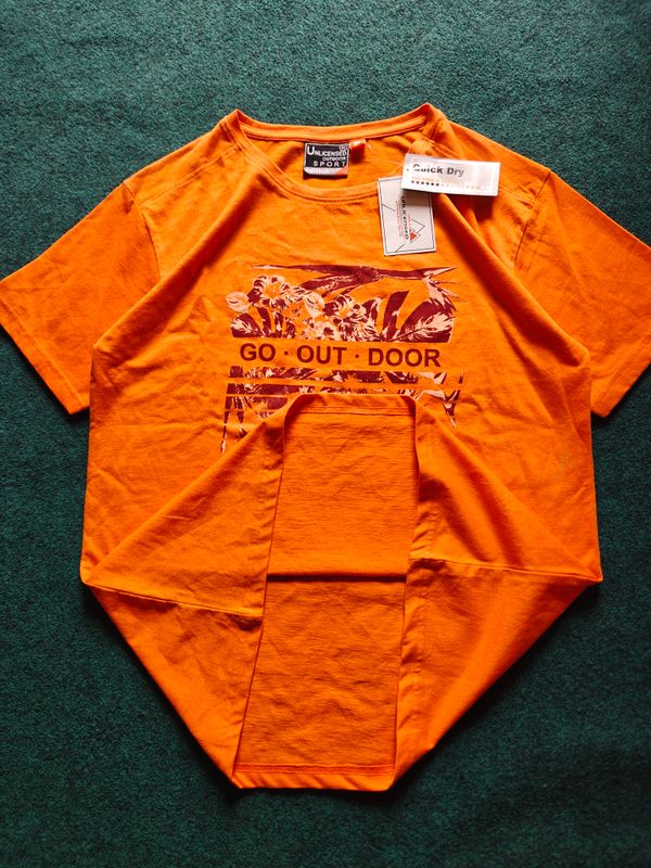 Unlicensed  -  Men's Outdoor T-Shirt Orange Blaze 3