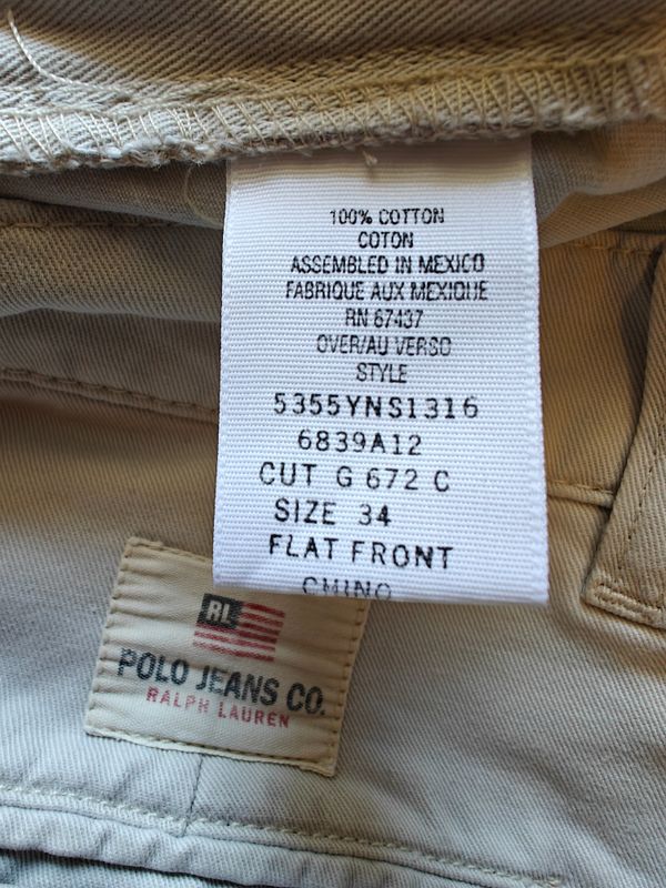 Ralph Lauren Line Polo Jeans Co. Vintage  Chino Pants 4