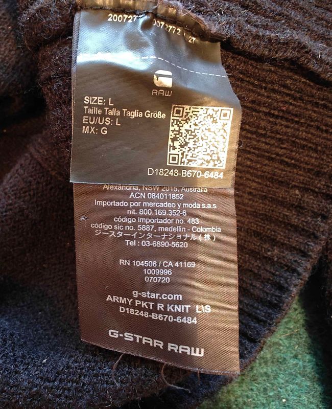 G-Star Raw  -  Army Pocket Ribbed Knit Sweater 2