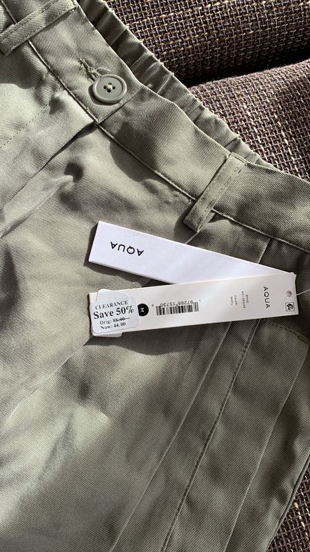 Aqua Cargo Pleated Pants 4