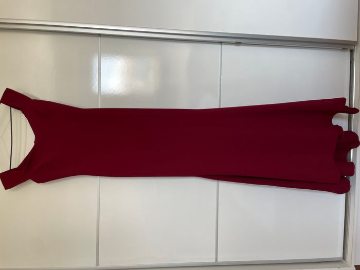 Fustan elegant ngjyre bordo, n’frome sirene 2