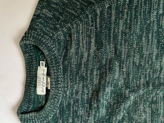 Green Marled Knit Sweater by L.O.G.G 3