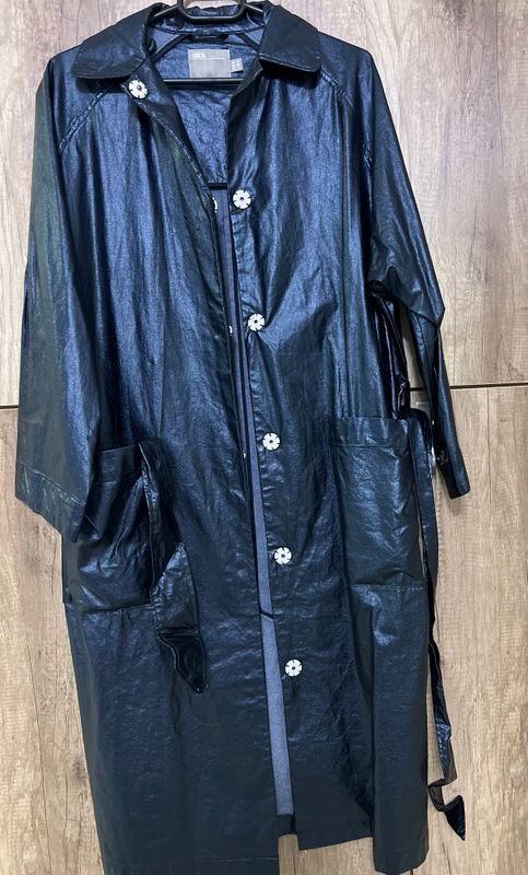 Dark Blue Lightweight Trench Coat 1