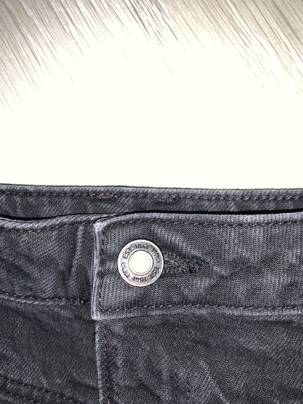 Washed Effect Black Skirt  3