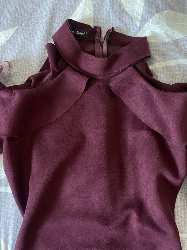 Fustan elegant Burgundy – Madhësia L 2