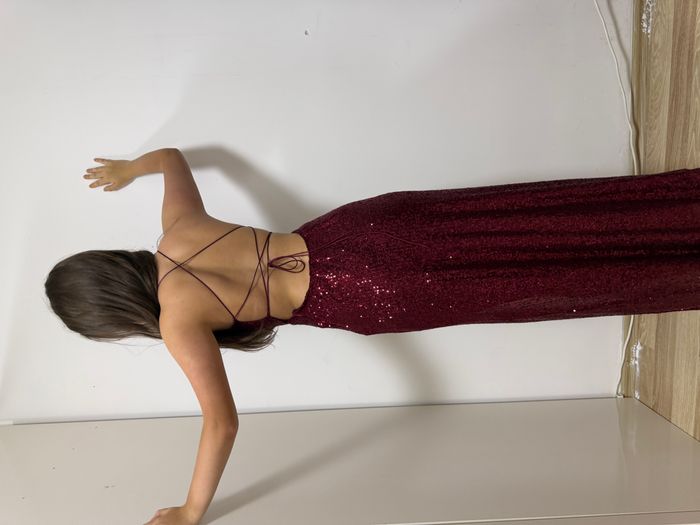 Labelnue red sparkle dress 2