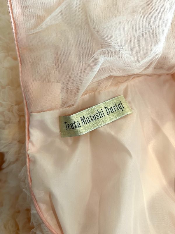 Teuta Matoshi Peach Long Dress 5