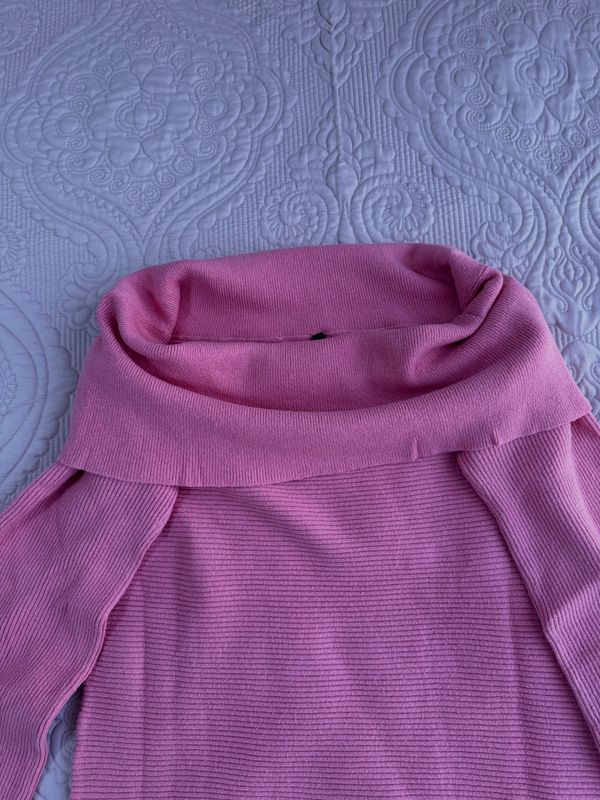 Triko femrash roze off-shoulder 2