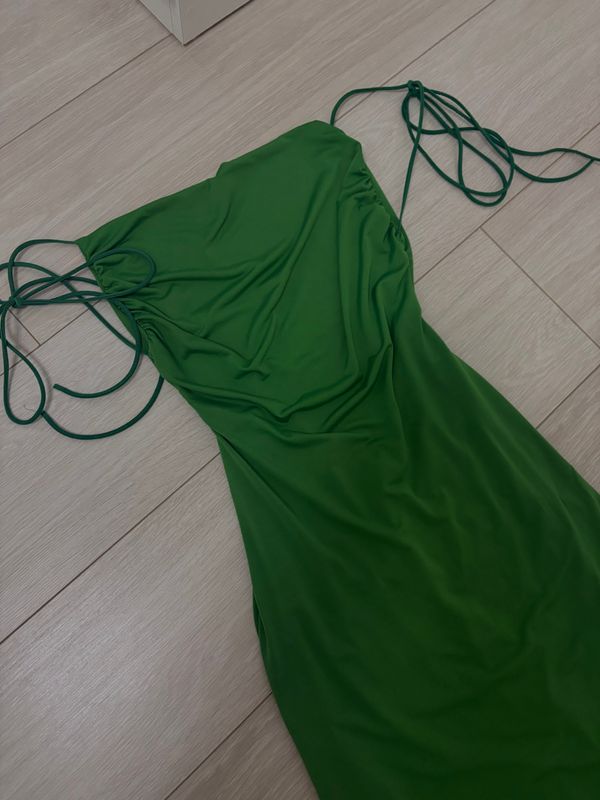 Backless Green Dress 4