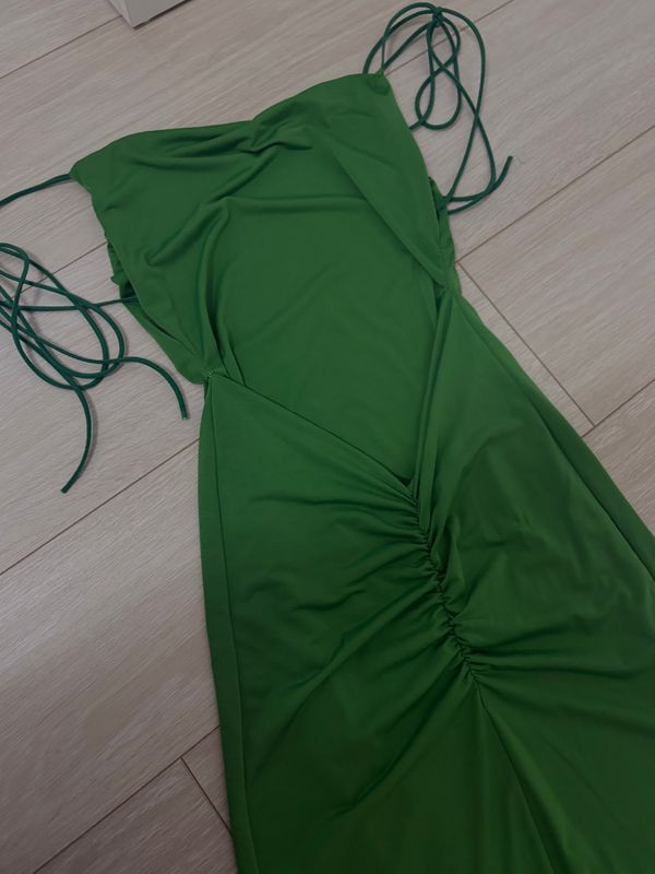 Backless Green Dress 3