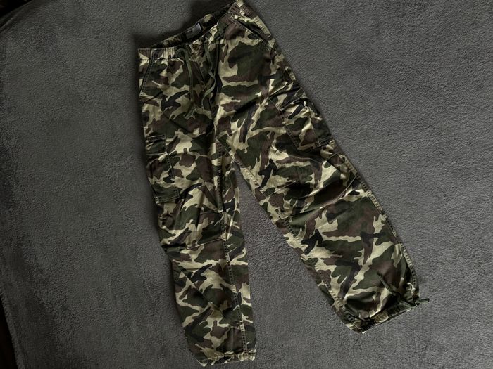 Bershka camouflage cargo pants.  1