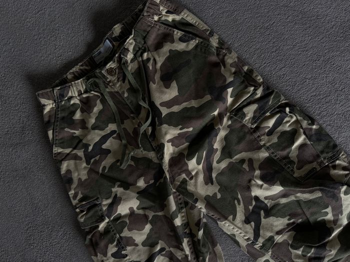 Bershka camouflage cargo pants.  2