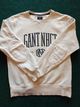GANT  -  Eggshell White Crew Neck Sweatshirt 3