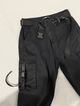 Black Cargo Streetwear Pants – Side Pockets 2