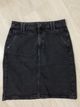 Washed Effect Black Skirt  1