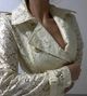 Elegant ivory lace trench coat 2