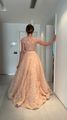 Teuta Matoshi Peach Long Dress 4