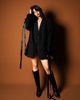 Feather Black Blazer  2